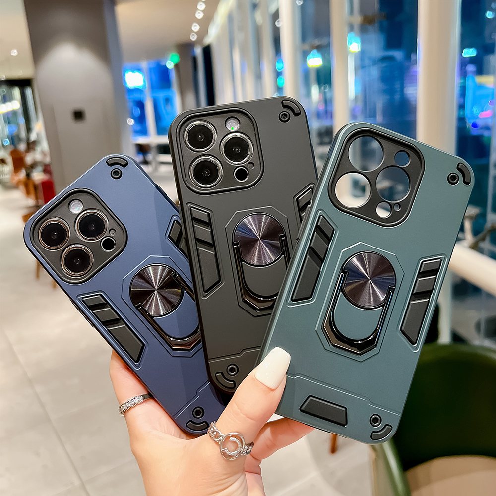 Kickstand Adjustable - Funda Magnética con Anillo y Soporte