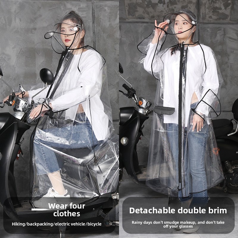 Poncho Impermeable Transparent - Cycling Commute Rain reseña y precio