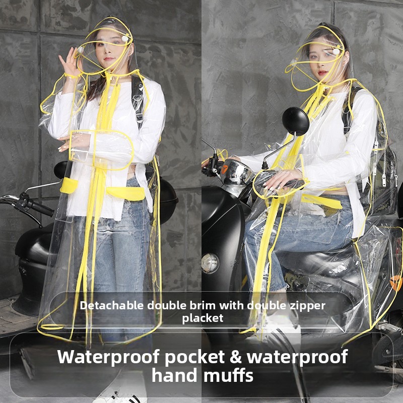Poncho Impermeable Transparent - Cycling Commute Rain reseña y precio