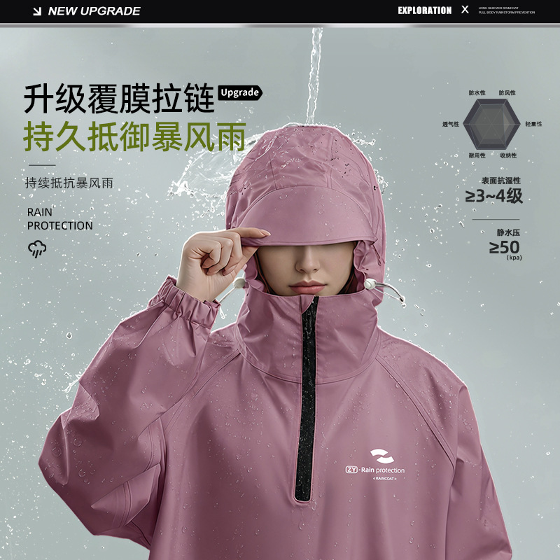 Impermeable Unisex con Capucha - Cycling Commute Rain reseña y precio