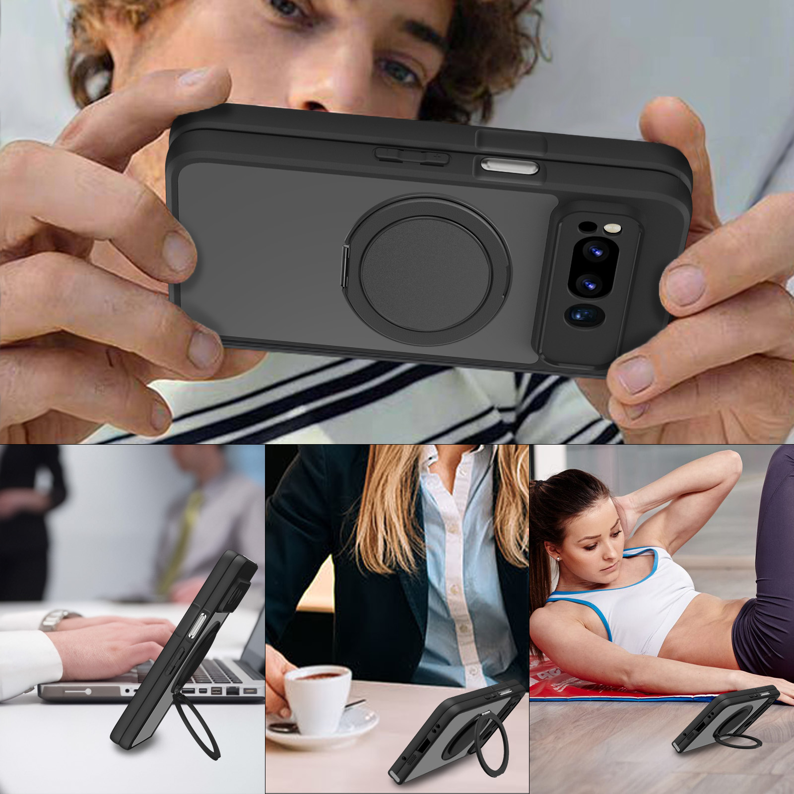Para Google Pixel funda plegab - Kickstand Adjustable reseña y precio
